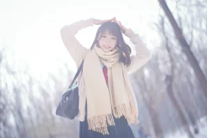 《雪景jk》｜周叽是可爱兔兔 · 15张写真