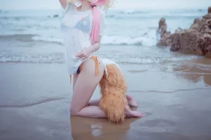 《小玉泳装》｜周叽是可爱兔兔 · 23张写真