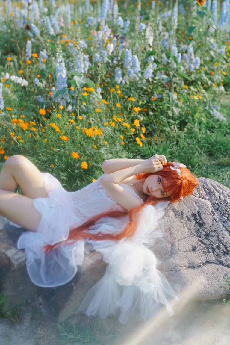 《花丛婚纱》｜蠢沫沫 · 67张写真