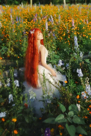 《花丛婚纱》｜蠢沫沫 · 67张写真