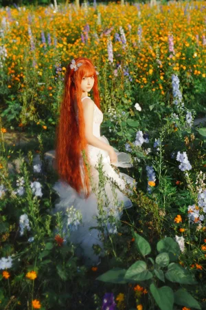 《花丛婚纱》｜蠢沫沫 · 67张写真