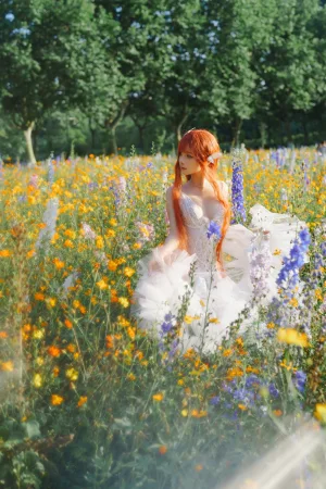 《花丛婚纱》｜蠢沫沫 · 67张写真