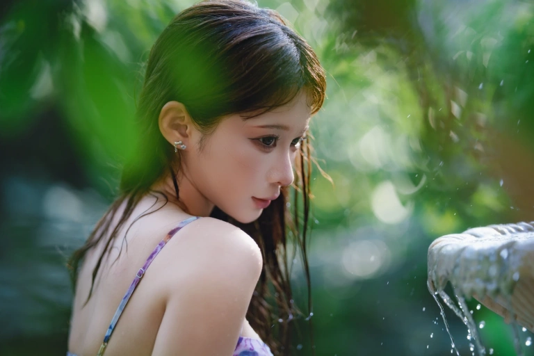 《水池碎花裙》｜蠢沫沫 · 27张写真