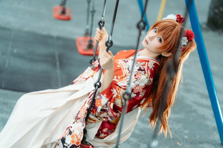 《EVA 明日香 和服》｜蠢沫沫 · 30张写真
