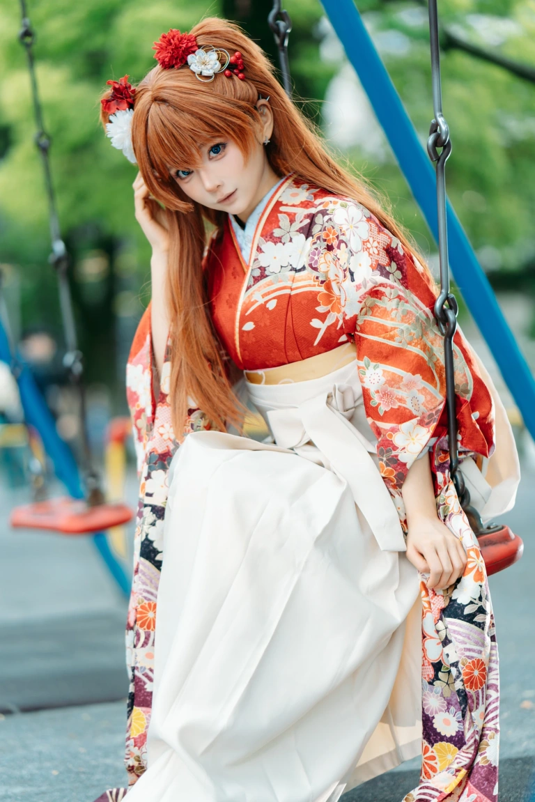 《EVA 明日香 和服》｜蠢沫沫 · 30张写真