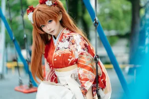 《EVA 明日香 和服》｜蠢沫沫 · 30张写真