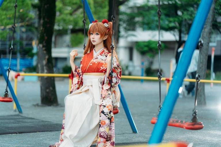 《EVA 明日香 和服》｜蠢沫沫 · 30张写真