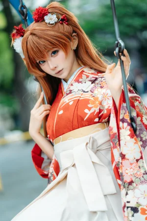 《EVA 明日香 和服》｜蠢沫沫 · 30张写真