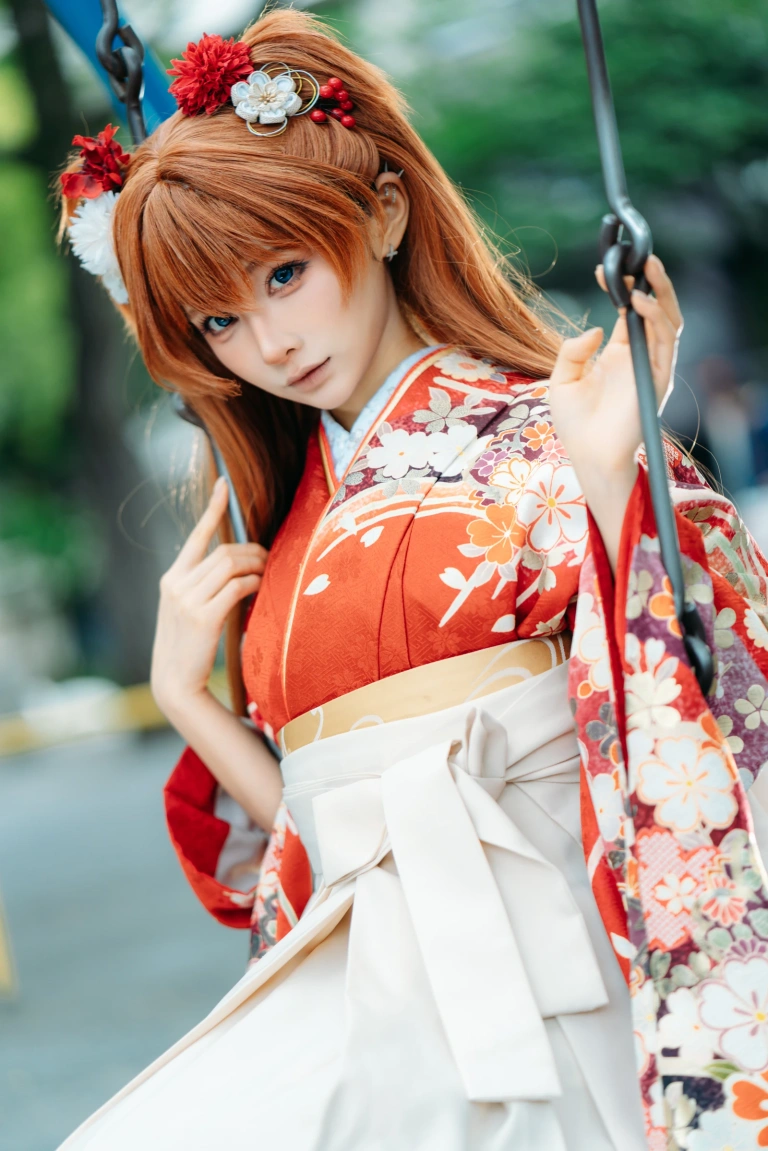 《EVA 明日香 和服》｜蠢沫沫 · 30张写真