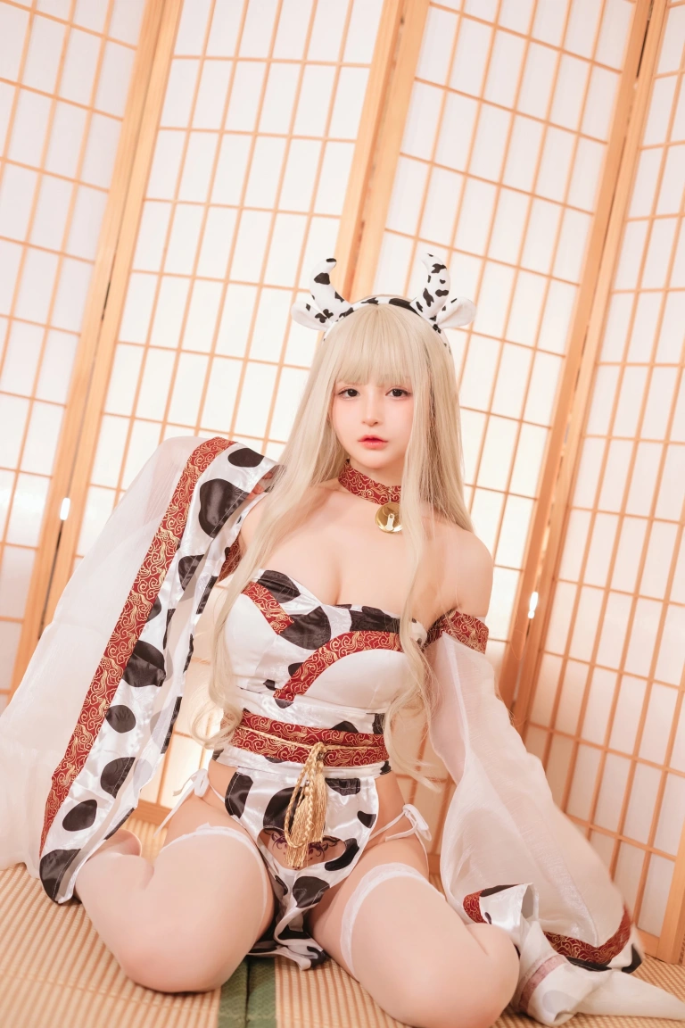 《牛牛子和服》｜桜井宁宁 · 47张写真