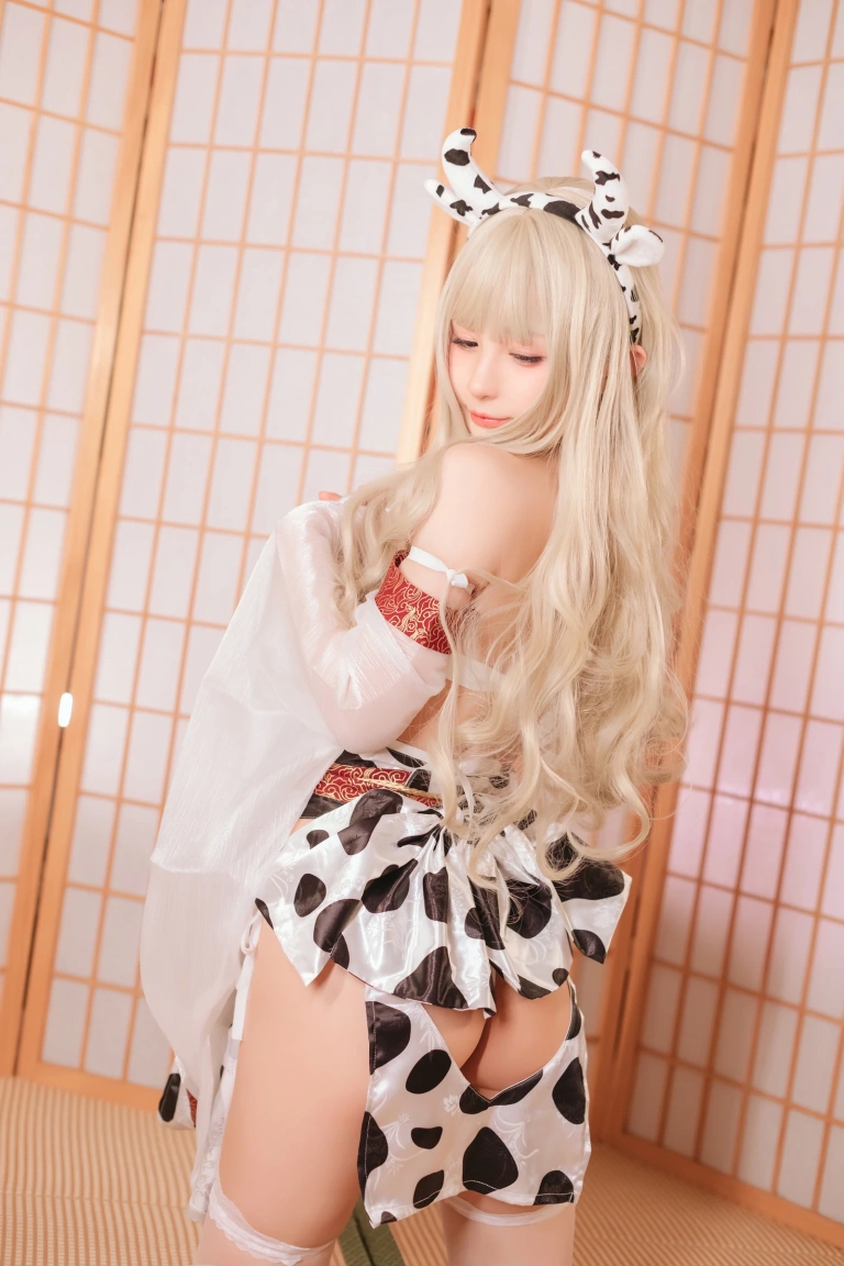 《牛牛子和服》｜桜井宁宁 · 47张写真