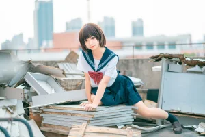 《天台jk》｜蠢沫沫 · 40张写真