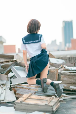 《天台jk》｜蠢沫沫 · 40张写真