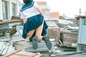 《天台jk》｜蠢沫沫 · 40张写真