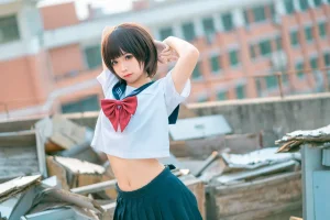 《天台jk》｜蠢沫沫 · 40张写真
