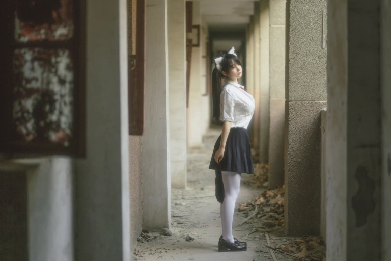 《废墟jk》｜桜井宁宁 · 74张写真