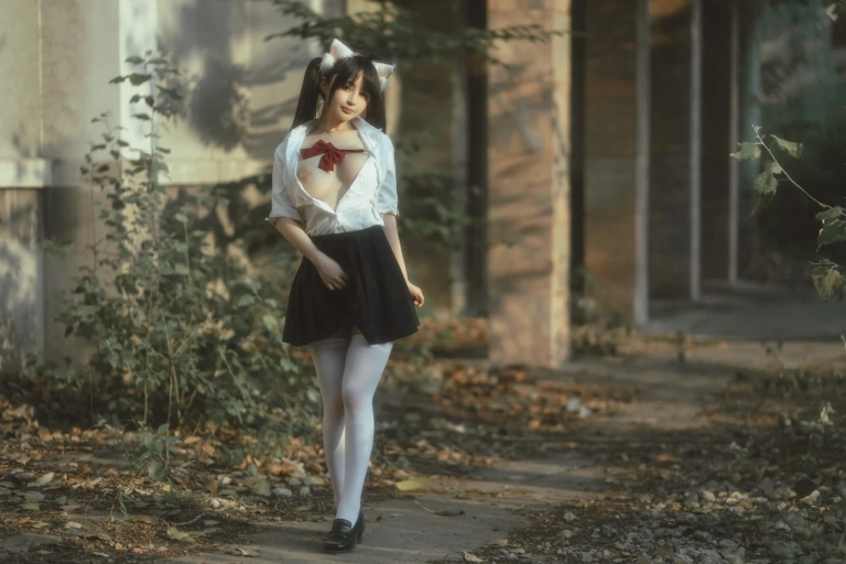 《废墟jk》｜桜井宁宁 · 74张写真