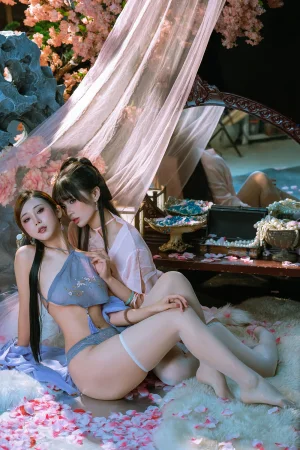 《NO.59 – 朝开暮落 下》｜轩萧学姐&奶桃桃 · 117张写真、5 个视频