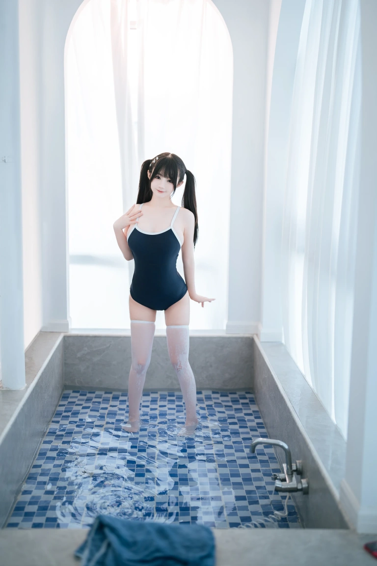 《白丝死库水》｜桜井宁宁 · 84张写真