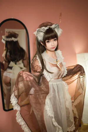 《棕透明女仆》｜蠢沫沫 · 61张写真
