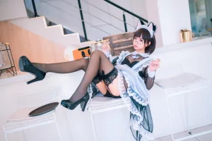 《透明萝莉女仆》｜蠢沫沫 · 41张写真