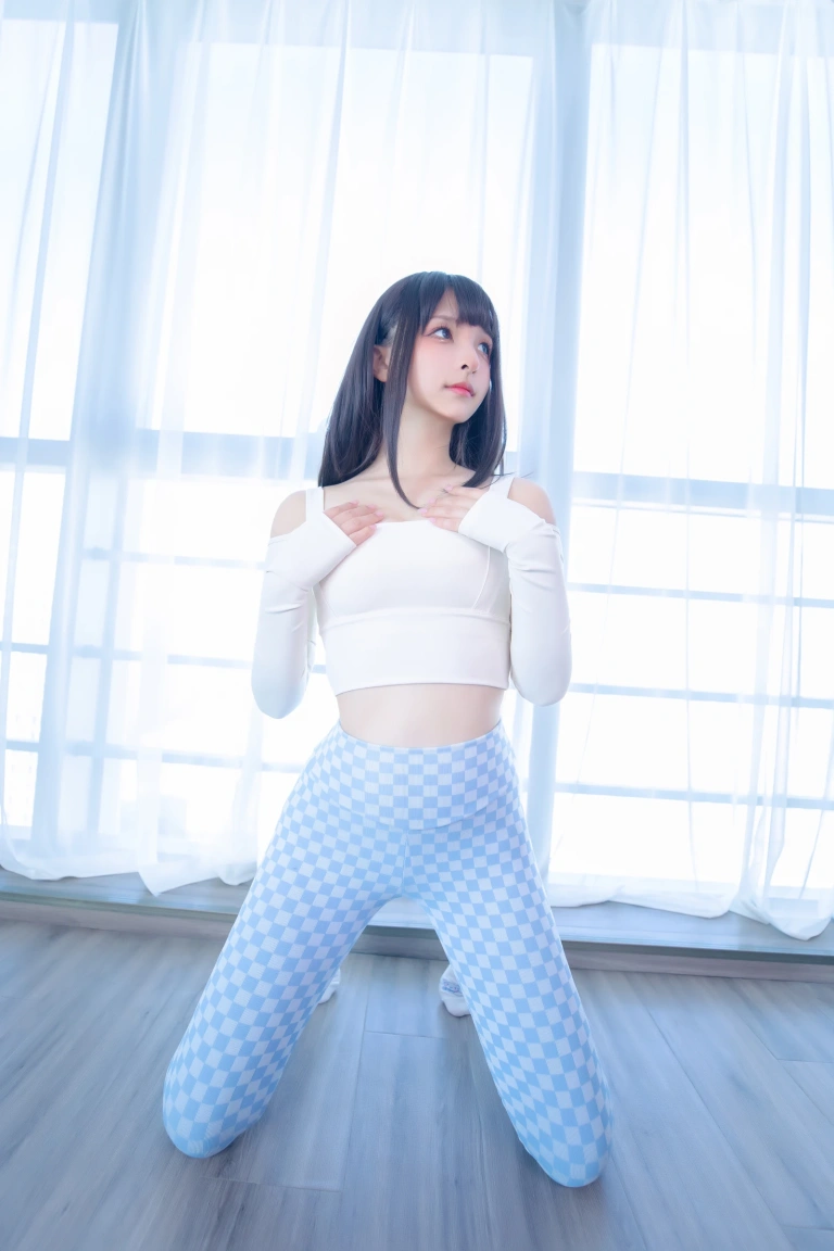 《第四季 序号7：《蓝白格》》｜神楽坂真冬 · 75张写真
