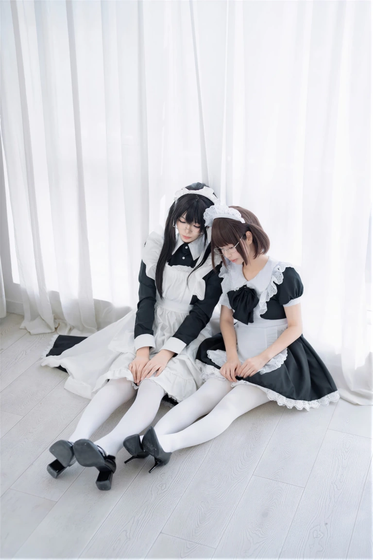 《NO.96 – 双人女仆》｜轩萧学姐&雪香川SUI · 110张写真、1 个视频