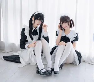 《NO.96 – 双人女仆》｜轩萧学姐&雪香川SUI · 110张写真、1 个视频