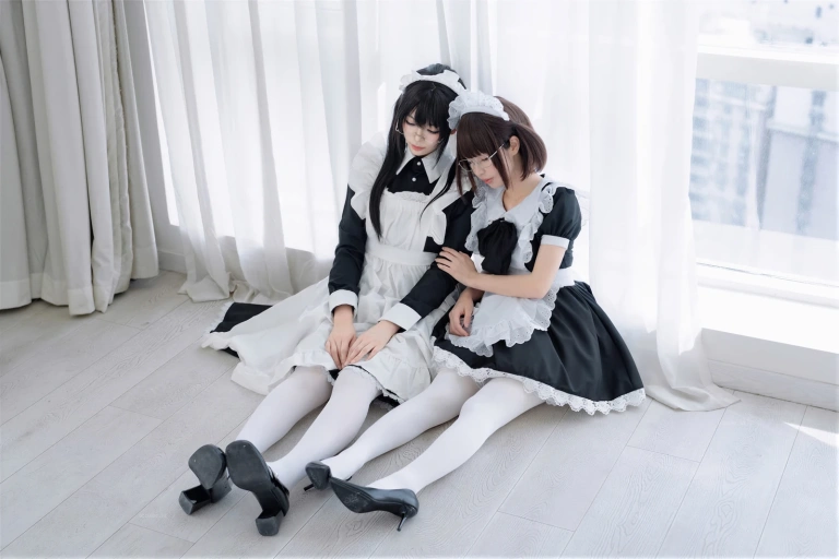 《NO.96 – 双人女仆》｜轩萧学姐&雪香川SUI · 110张写真、1 个视频