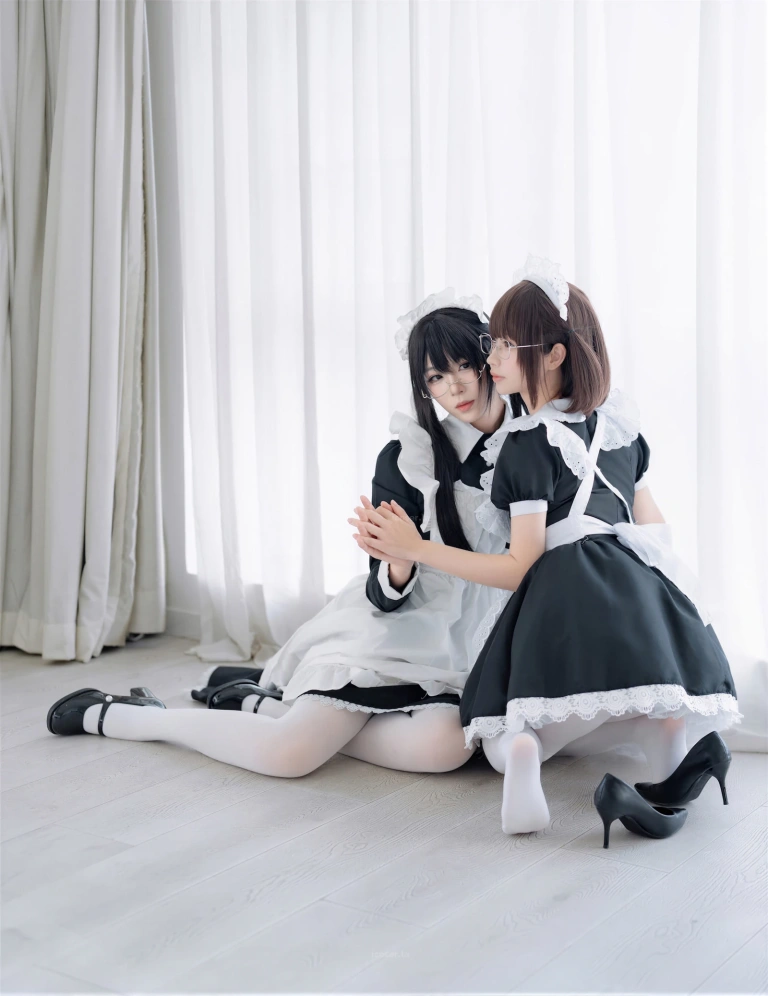 《NO.96 – 双人女仆》｜轩萧学姐&雪香川SUI · 110张写真、1 个视频
