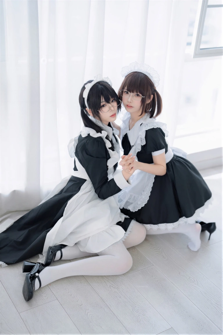 《NO.96 – 双人女仆》｜轩萧学姐&雪香川SUI · 110张写真、1 个视频