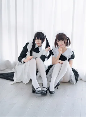 《NO.96 – 双人女仆》｜轩萧学姐&雪香川SUI · 110张写真、1 个视频