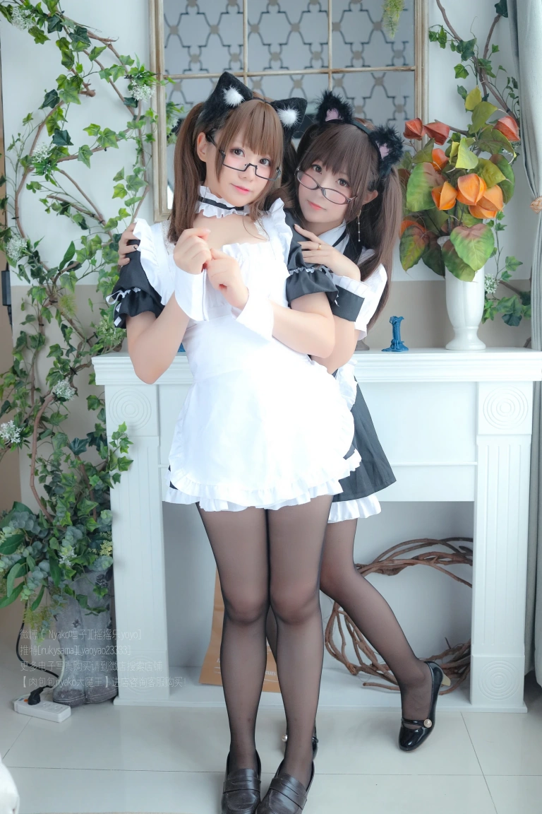 《双人女仆》｜Nyako喵子&摇摇乐 · 130张写真、3 个视频