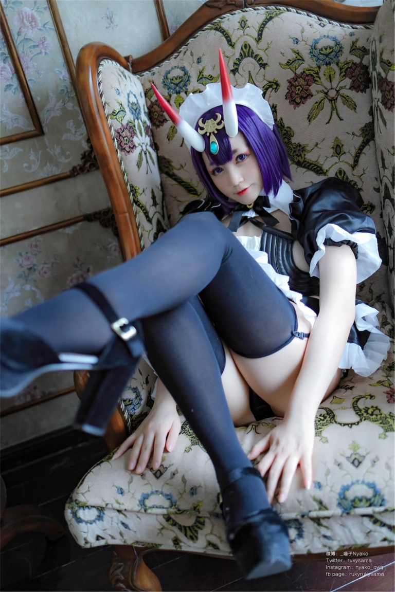《酒吞童子女仆》｜Nyako喵子 · 42张写真