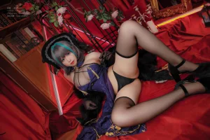 《柴郡旗袍》｜Nyako喵子 · 48张写真