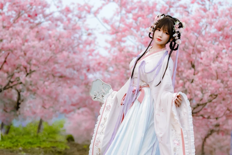 《樱花汉服 花神祈愿》｜Nyako喵子 · 52张写真