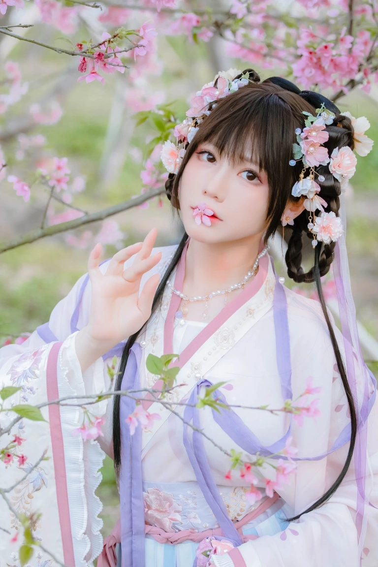 《樱花汉服 花神祈愿》｜Nyako喵子 · 52张写真
