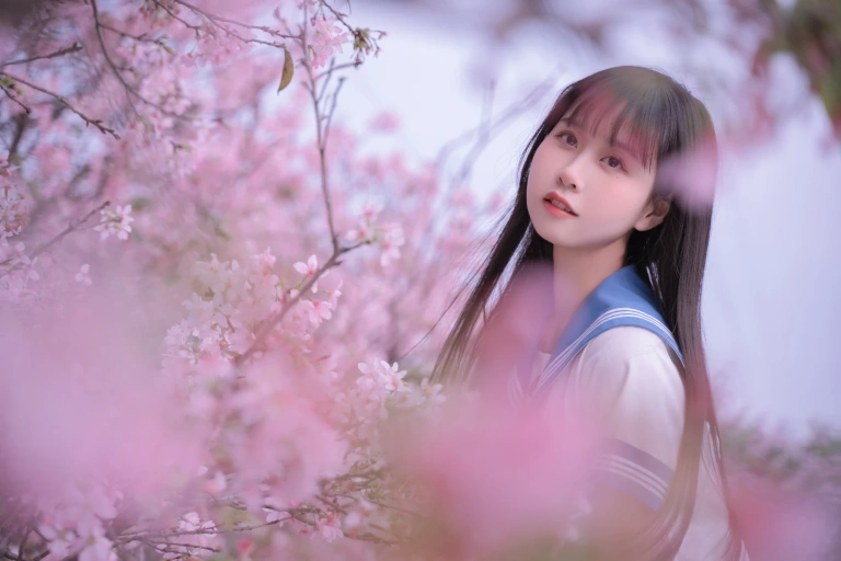 《樱花jk》｜萌芽儿o0 · 30张写真
