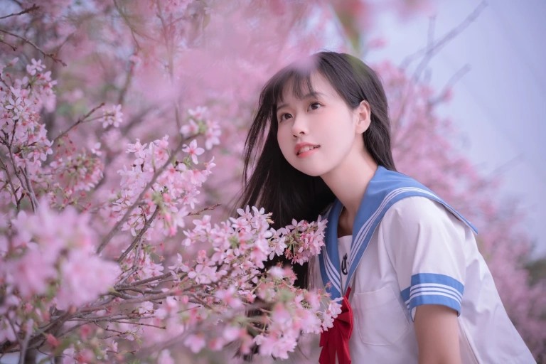 《樱花jk》｜萌芽儿o0 · 30张写真