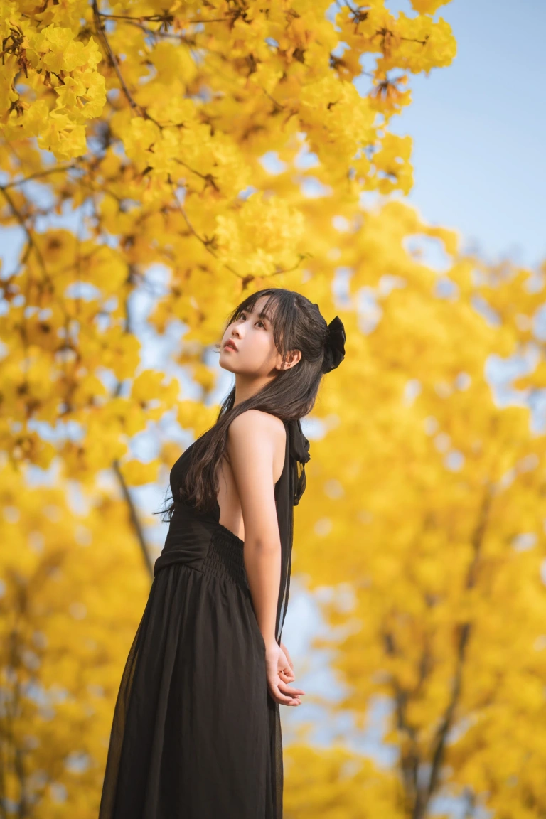 《秋有银杏 春有黄风铃》｜萌芽儿o0 · 23张写真