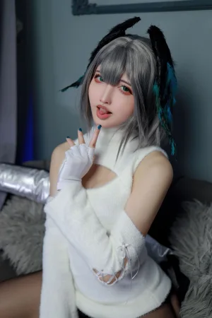《明日方舟 阿克奈兹·霍尔海亚竖毛衣》｜山崎怜Rei · 91张写真