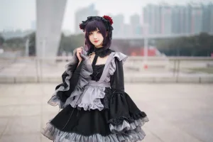 《更衣人偶坠入爱河 喜多川海梦cos+黑江雫女仆装（漫展+game）》｜rioko凉凉子 · 108张写真、6 个视频