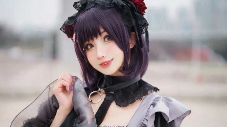 《更衣人偶坠入爱河 喜多川海梦cos+黑江雫女仆装（漫展+game）》｜rioko凉凉子 · 108张写真、6 个视频