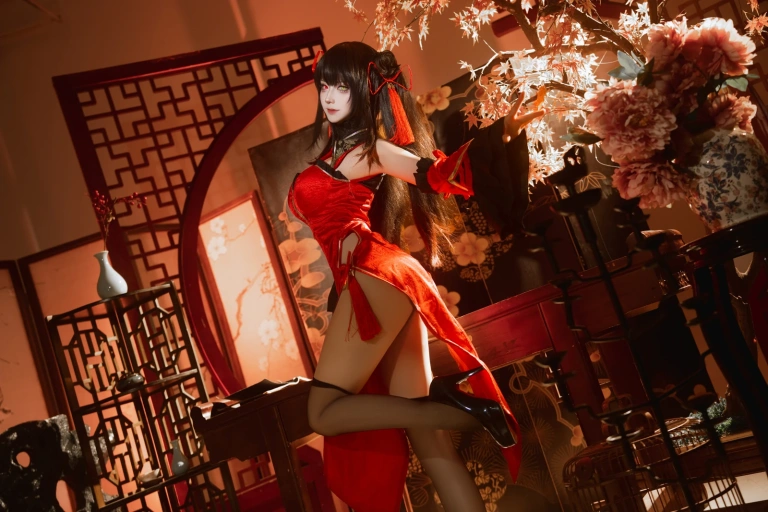 《2025年01月限定 狂三旗袍》｜Seya-狮砸 · 12张写真