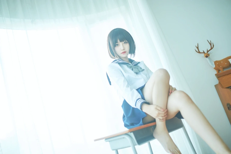 《短发JK》｜Shika小鹿鹿 · 11张写真