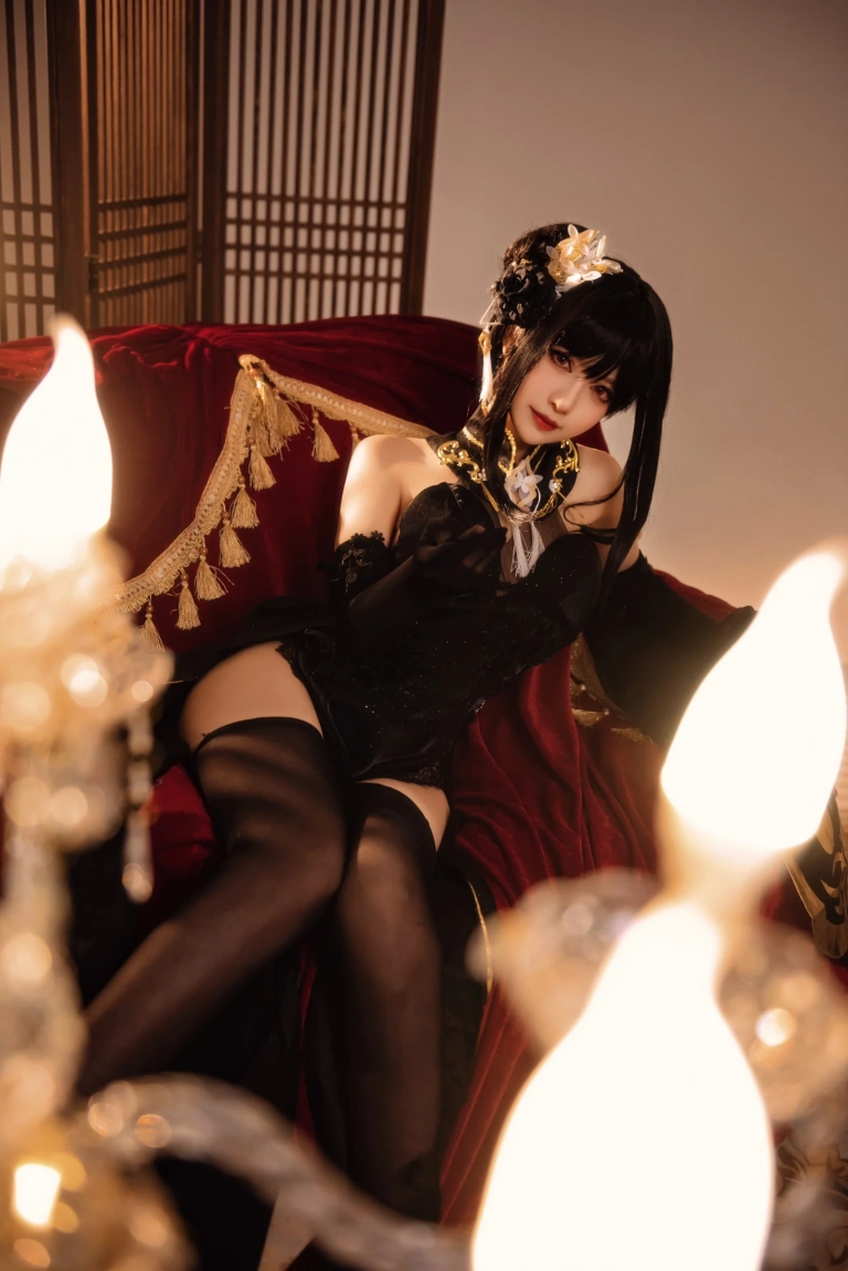《碧蓝航线 镇海 奇奢花苑》｜Shika小鹿鹿 · 28张写真