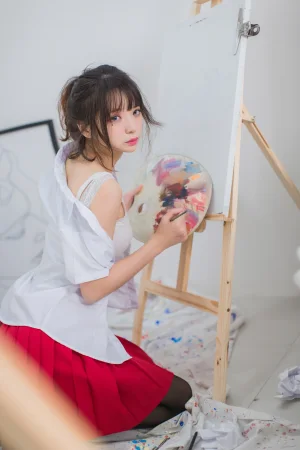 《VOL.01 制服写真集 画室JK》｜疯猫ss · 23张写真