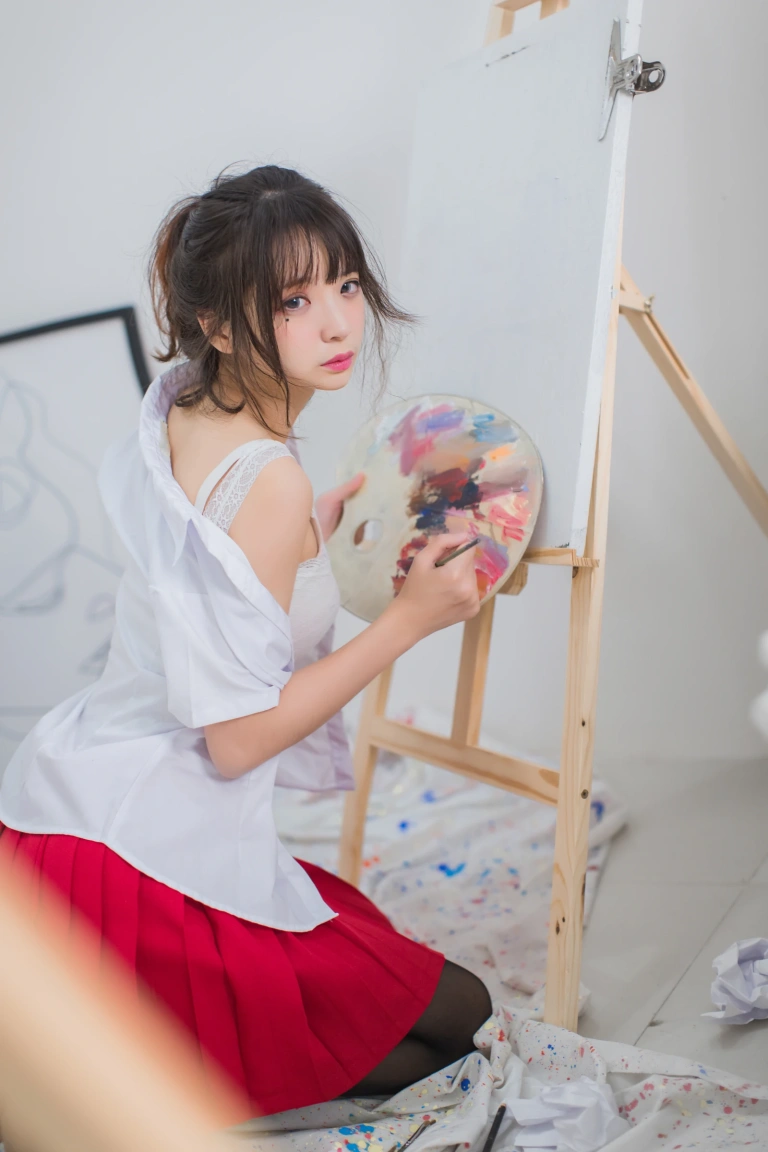 《VOL.01 制服写真集 画室JK》｜疯猫ss · 23张写真