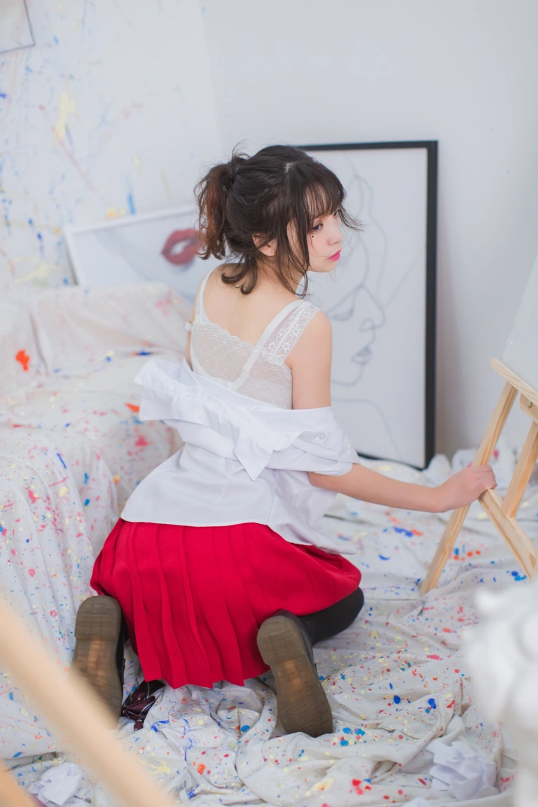 《VOL.01 制服写真集 画室JK》｜疯猫ss · 23张写真