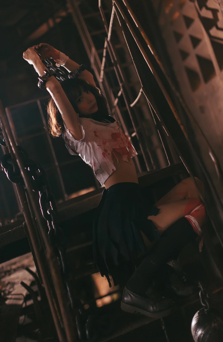 《VOL.01 制服写真集 血腥JK（被囚禁的少女）》｜疯猫ss · 28张写真